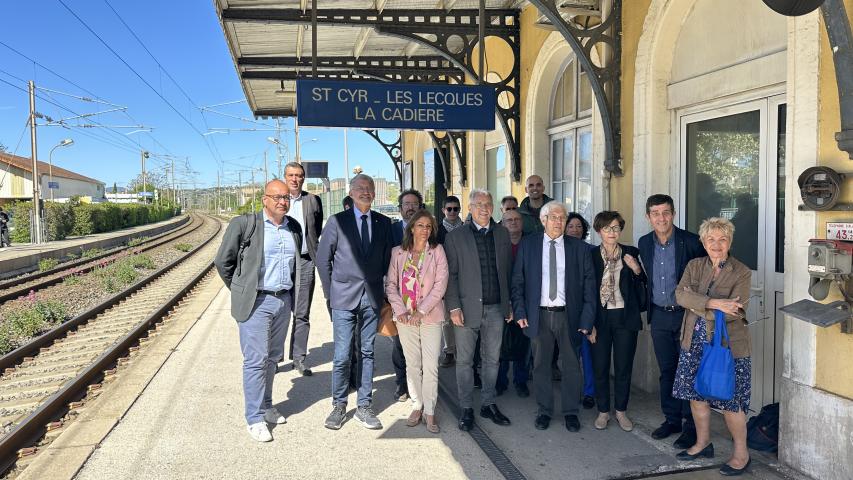 Elus lors de la visite terrain